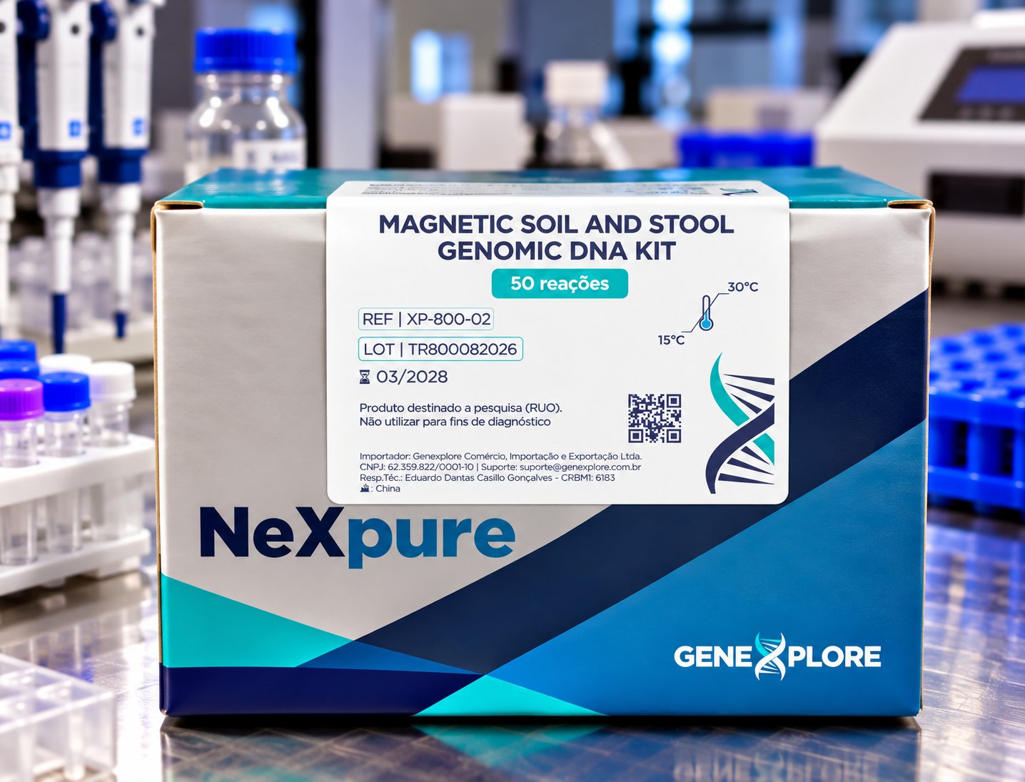 MAGNETIC SOIL AND STOOL GENOMIC DNA KIT - 50 REAÇÕES - NEXPURE