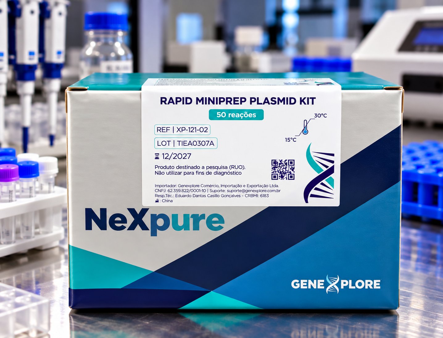 RAPID MINI PREP PLASMID KIT - 50 REAÇÕES - NEXPURE