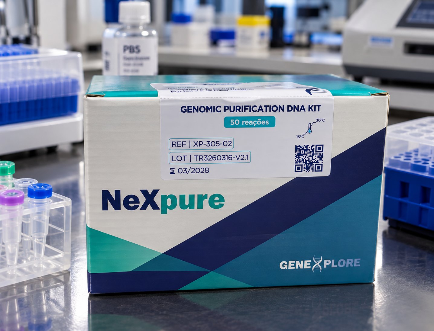 GENOMIC PURIFICATION DNA KIT - 50 REAÇÕES - NEXPURE