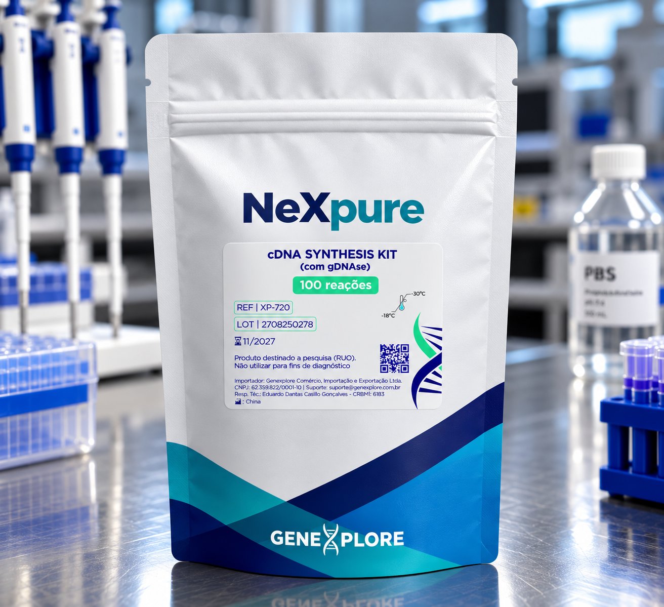 cDNA SYNTHESIS KIT (c/ gDNAse) - 100 REAÇÕES - NEXPURE