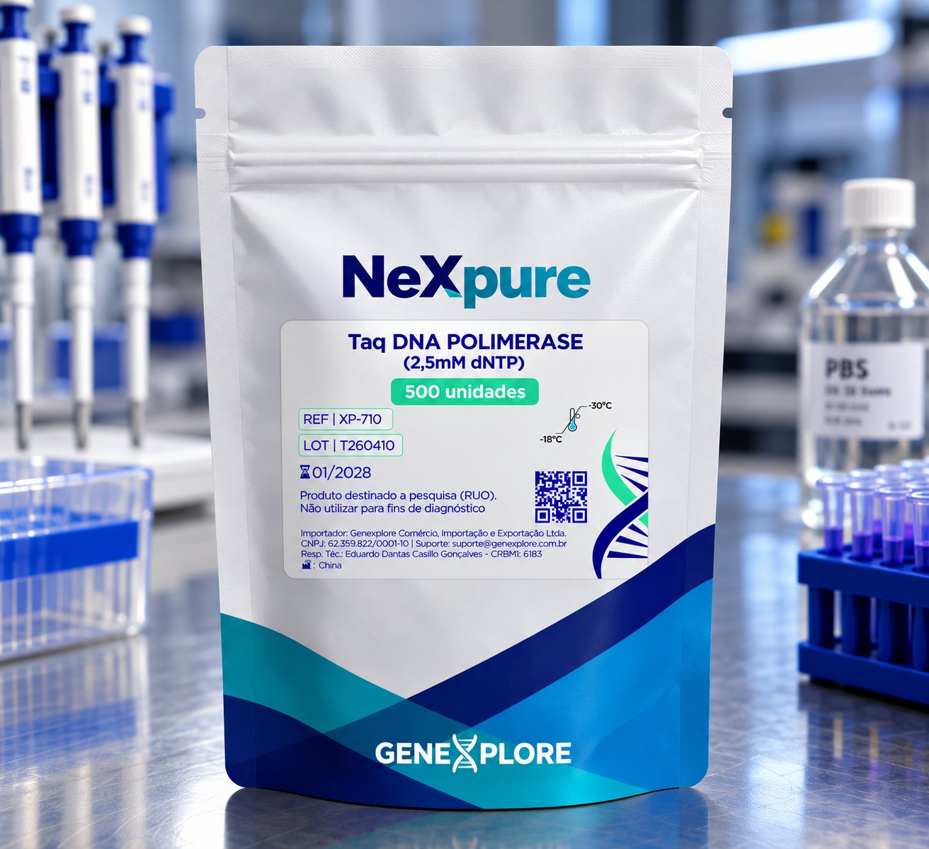 TAQ DNA POLIMERASE (2,5mM DNTP) - 500 UNIDADES - NEXPURE