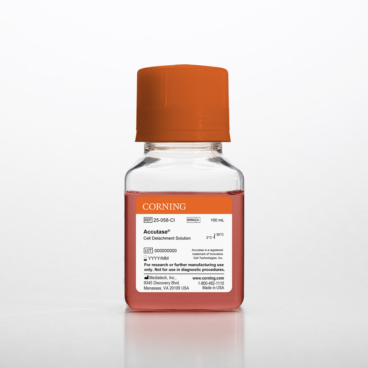 ACCUTASE® CELL DETACHMENT SOLUTION, LIQUID 100 ML - CORNING