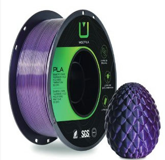 Filamento Silk Dual Color PCI-PLSD-049 Preto e Roxo