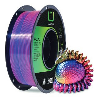 Filamento Silk Tri Color PCI-PLST-159 Vermelho, Amarelo e Azul